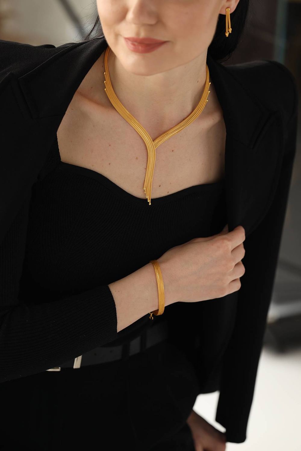 Altın Set Mesh Light