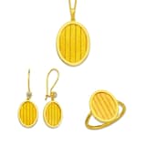 Trabzon Hasır Altın Mini Set Oval 3