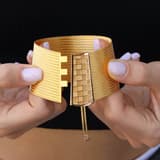Trabzon Hasırı Altın Bilezik - 19 Sıra Ters Düz 3