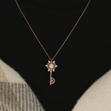 Pırlantalı Altın Kolye Karçali Rose 2