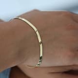 Altın Zincir Ezme 3mm Set 6