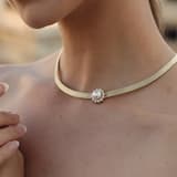 Trabzon Hasırı Altın Kolye - 3 Sıra Choker İnci 1