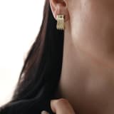 Pırlantalı Elegant Diamond Altın Küpe 5 Sıra Saten 4