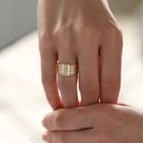 Pırlantalı Elegant Diamond Altın Yüzük 5 Sıra Saten 3