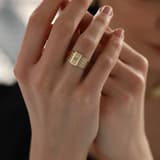 Pırlantalı Elegant Diamond Altın Yüzük 5 Sıra Saten 1
