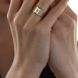 Pırlantalı Elegant Diamond Altın Yüzük 5 Sıra Saten 8