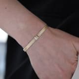 Elegant Altın Bileklik 3 Sıra Zirkon 3