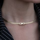 Trabzon Hasırı Altın Kolye - 3 Sıra Choker 1