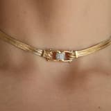Trabzon Hasırı Altın Kolye - 3 Sıra Liva 6