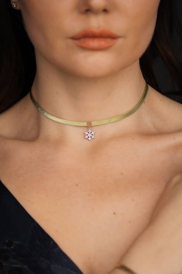 Trabzon Hasırı Altın Kolye - 3 Sıra Patulya