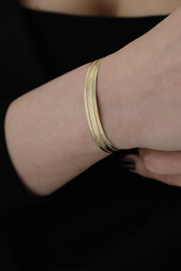 Trabzon Set 4 Line Bilezik 4 Line Gerdanlık - Altın Set Elizyum
