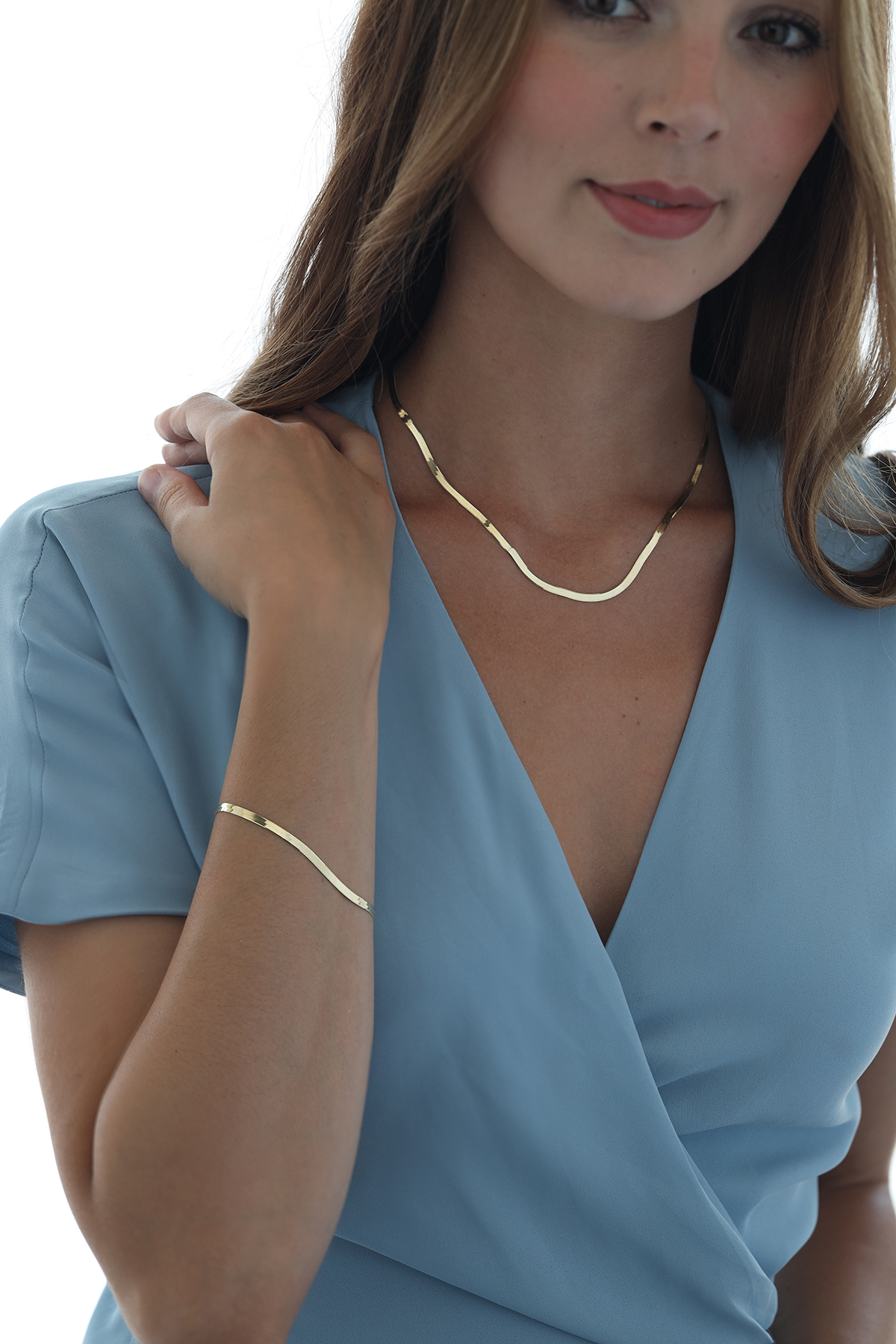 Altın Zincir Ezme 2mm Set