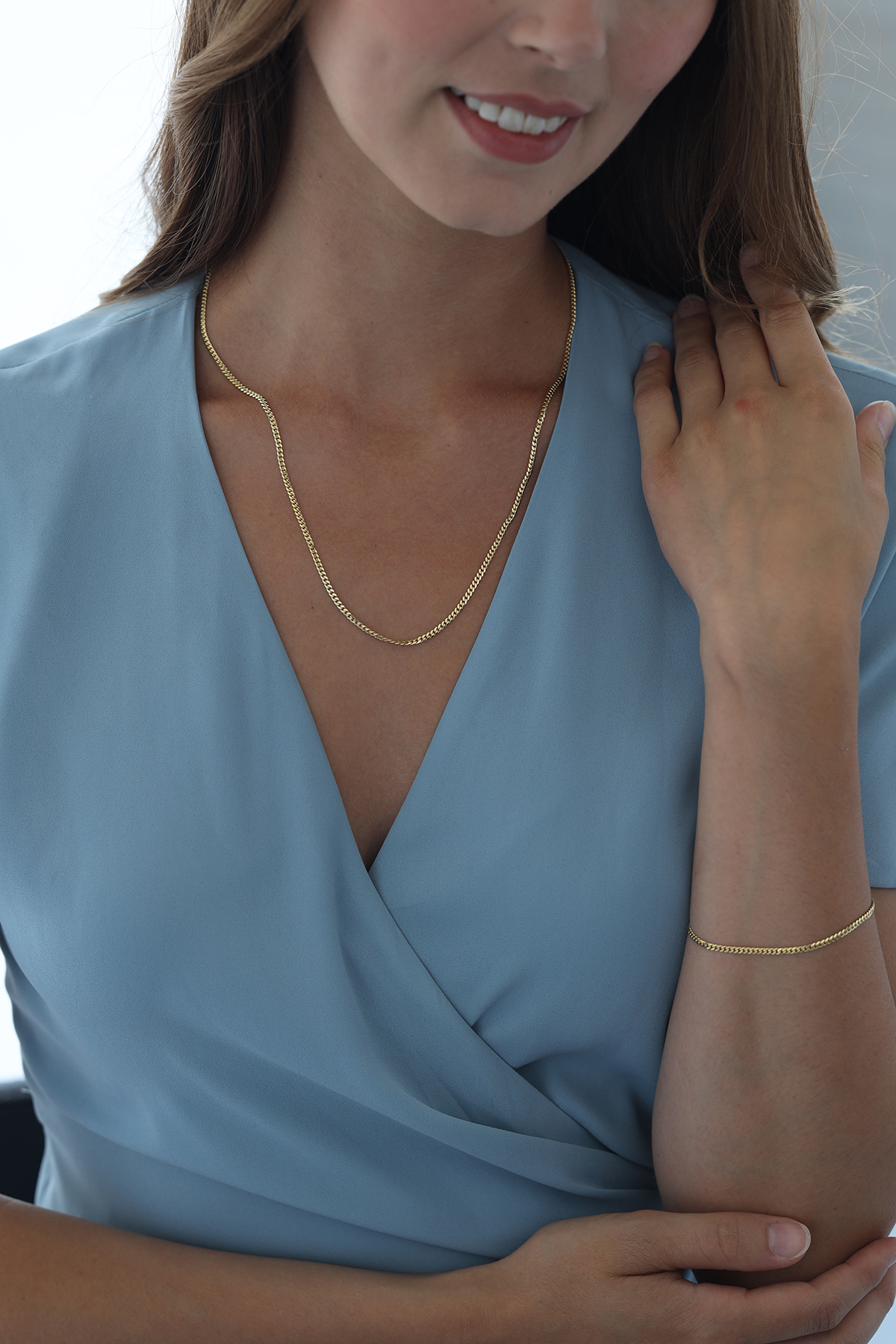 Altın Gurmet Zincir 2mm Set