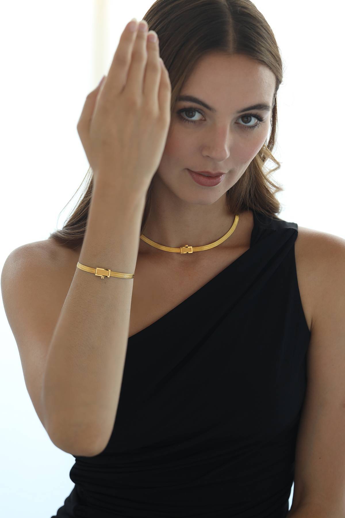 Altın Set 3 Sıra Trabzon Hasırı