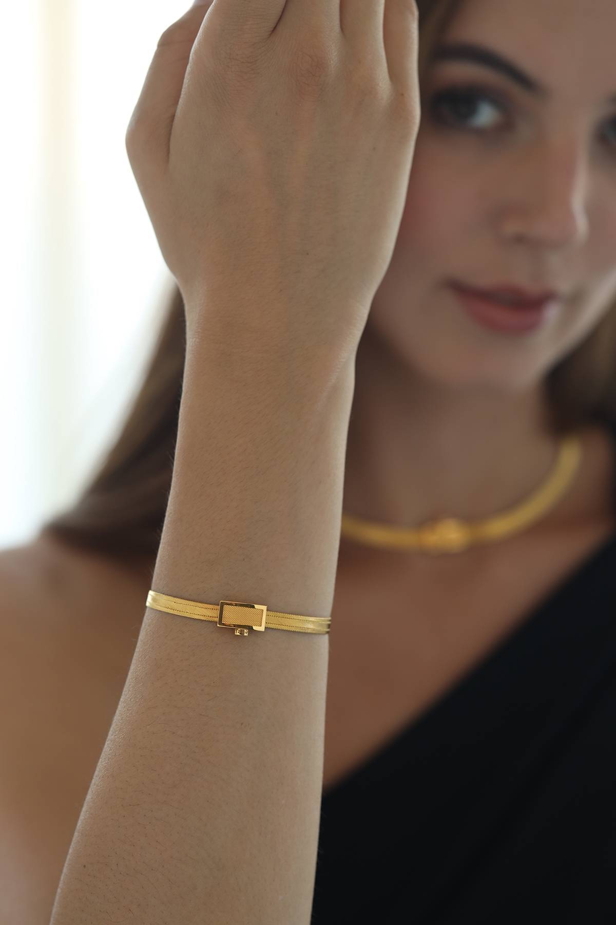 Altın Set 3 Sıra Trabzon Hasırı