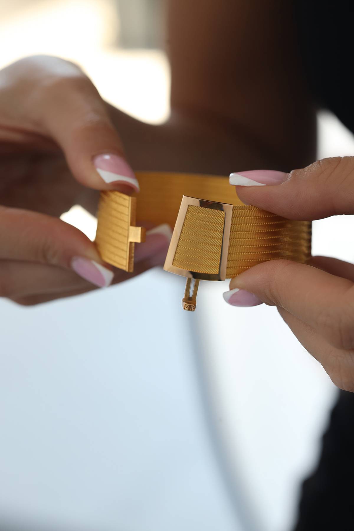 Trabzon Hasır Klasik Toka 3 Sıra Parçalı Set 11 Sıra Bilezik