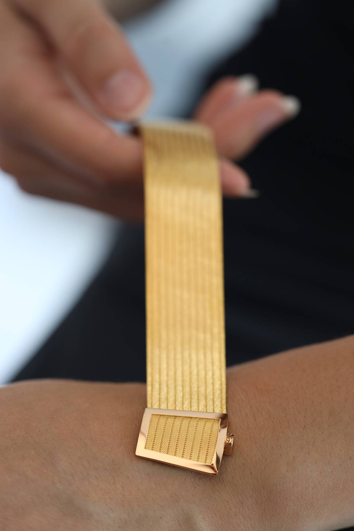 Trabzon Hasır Klasik Toka 3 Sıra Parçalı Set 11 Sıra Bilezik